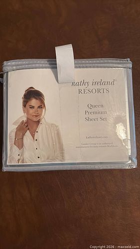 kathy ireland Queen Light Gray/Silver Microfiber Sheet Set (1 of 4)