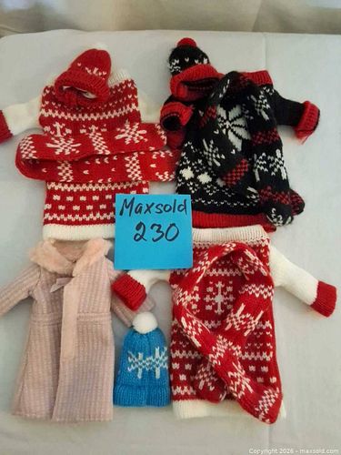 Groovy Girls Doll Holiday Fair Isle Coat & Fur-Trim Lot (7+ pcs) (1 of 6)