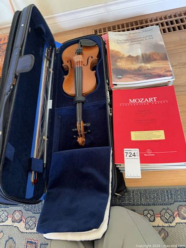 Student Violin with Case, Bow, Extra Strings (1 of 9)