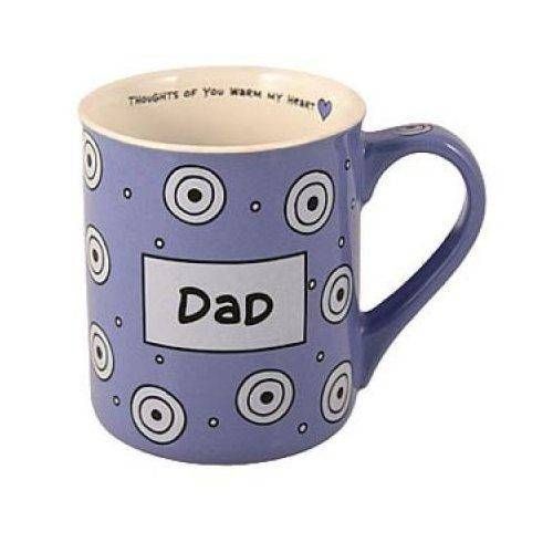 Pack of 7 Gund Light Blue Ceramic Heat-Activated Dad Coffee Mugs (1 of 5)