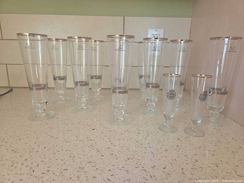 Warsteiner Pilsner Glasses 0.2 L - Set of 10 (1 of 8)