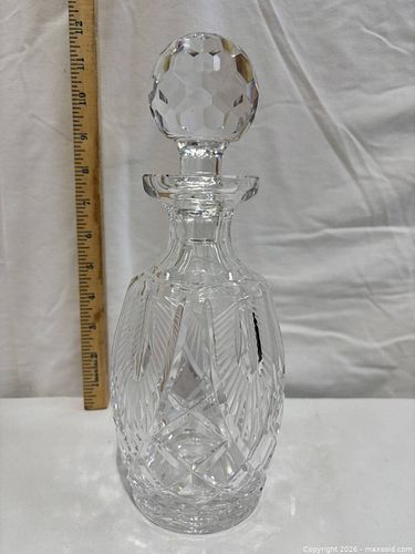 Crystal Cut Glass Decanter with Stopper, 8–12 in (1 of 6)