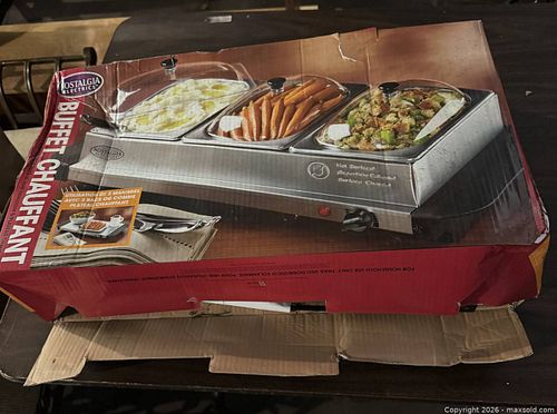 Nostalgia Electrics Mini 3-Station Buffet / Food Warmer BCD-332 (1 of 3)