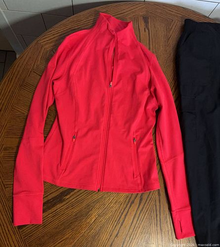 Red & Black Activewear Jacket and Pants Set (1 of 11)