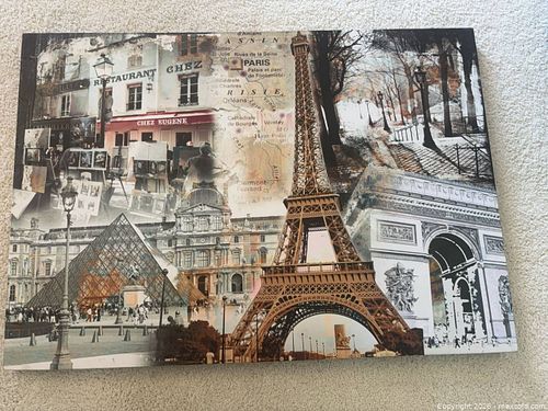 Paris Eiffel Tower Canvas Wall Art - 30 x 40 in Portrait (1 of 5)