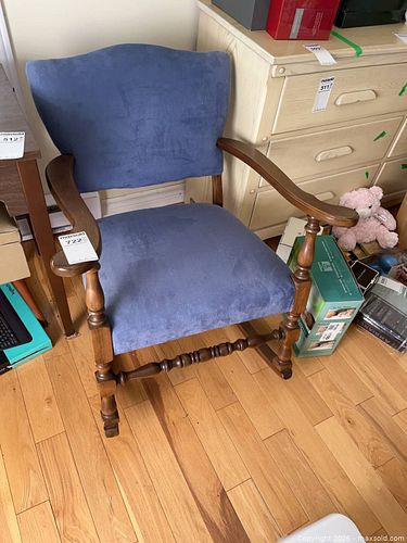 Upholstered Wooden Rocking Armchair 26.5x30x30 (1 of 10)