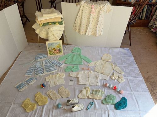 Hand Knit Baby Clothes & Blankets, Leather Shoes and more (1 of 19)