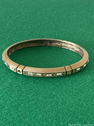 Crystal-Embellished Gold-Tone Bangle Bijou (1 of 5)