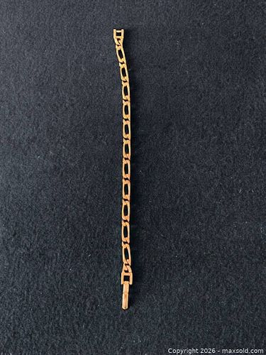 Sleek Geometric Link Bracelet Bijou (1 of 5)