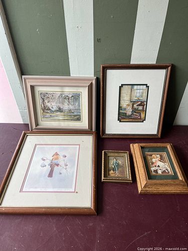 Set of 5 Signed & Numbered Framed Prints, Mix of Sizes (1 of 6)