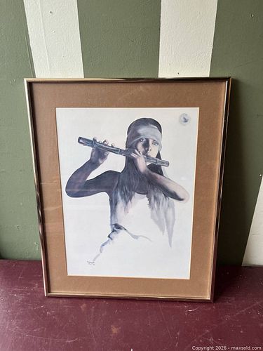 Signed Portrait Reproduction, 16 x 20 in, Gold-tone Metal Frame (1 of 4)