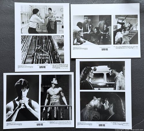 Rapid Fire Lot of 4 ORIGINAL Movie Photos Brandon Lee (1 of 2)