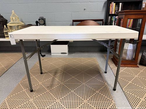 Lifetime 48" x 24" Folding Table, Plastic Top & Metal Legs (1 of 6)