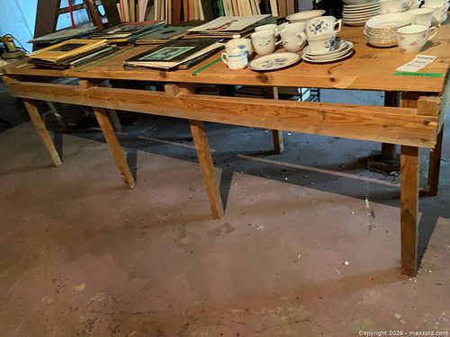 Large Handmade Wood Bench (1 of 7)