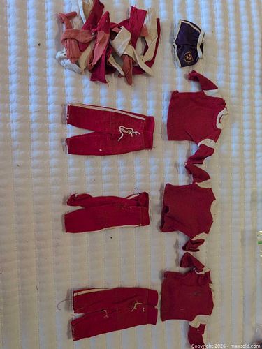 Doll Clothing Lot - Red, White & Purple Mix (1 of 5)