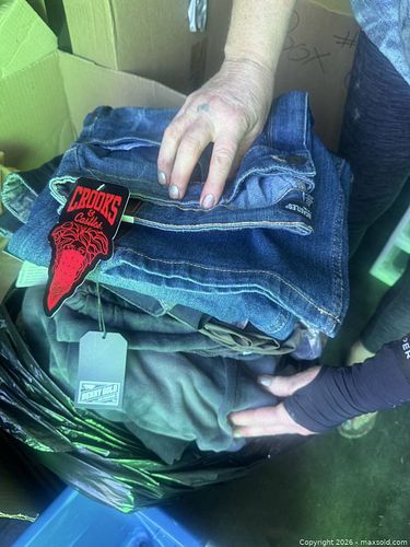 Mixed Jeans & Sweatshirts Lot — Crooks & Castles, Benny Gold, Various (1 of 4)