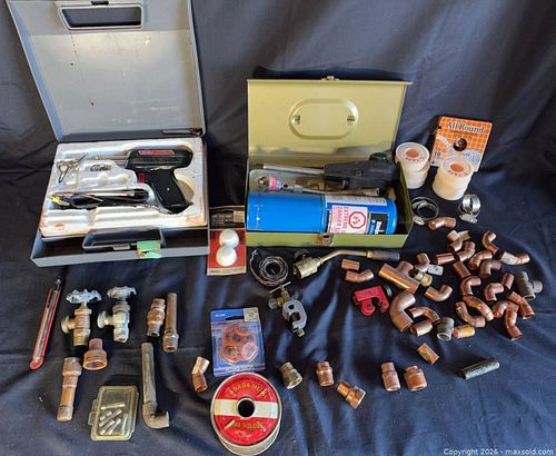 Assorted Plumbing Fittings, Soldering Tool & Torch Kit (1 of 6)