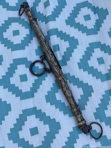Wooden Post with Metal Rings Tether Bar, 24–36 in (1 of 8)