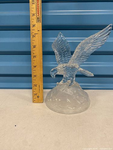 Vintage CRYSTAL EAGLE SCULPTURE, Statue, Figurine, J.G.Durand, France, Cristal. (1 of 7)