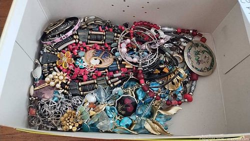 Mixed Costume Jewelry, Mexican Silver, One Sterling A (1 of 20)