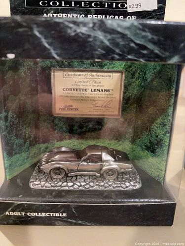 Johnny Lightning Pewter Model Cars — Corvette LeMans & Jungle Jim (1 of 6)