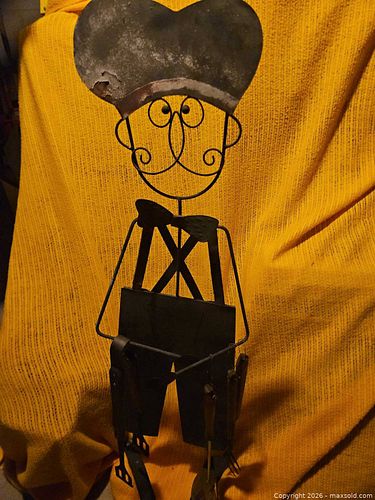 45 inch Metal Whimsical BBQ Figurine with Utensils (1 of 9)