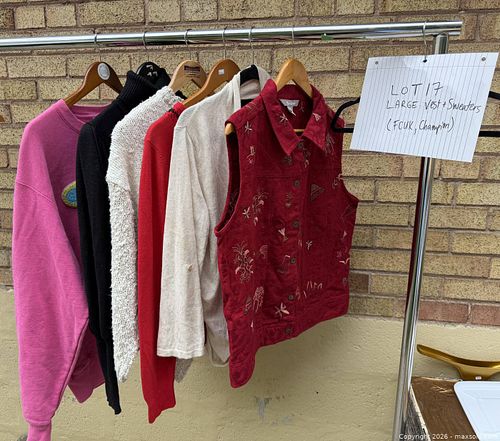 Clothing- Large vests & sweaters (1 of 3)
