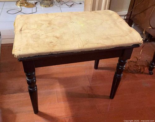 Footstool - needs recovering (1 of 3)