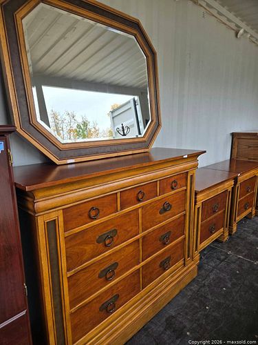 Dresser Set with Mirror & Nightstands (1 of 5)