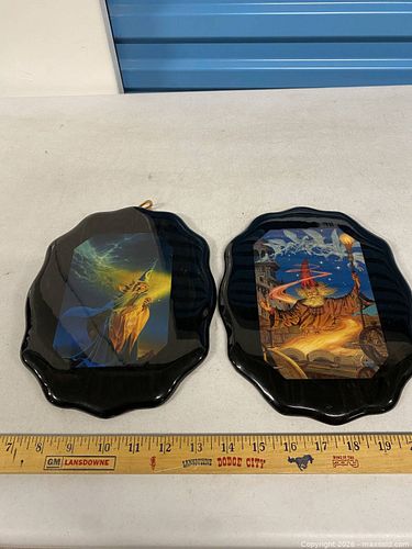 DenCraft Fantasy Wizard Wall Plaque Pair (1 of 7)