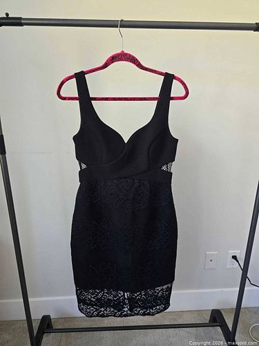 Ever New Melbourne Black Lace Bodycon Mini Dress – US Size 6 (1 of 5)