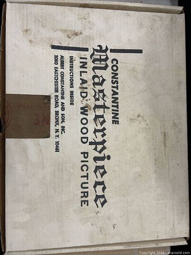 Constantine / Albert Constantine & Son Inlaid Wood Picture Kit- New Complete Box with wear (1 of 13)