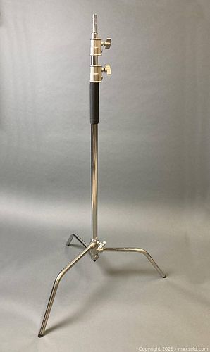 NEW - Heavy Duty Chrome C-Stand with Sliding Leg (1 of 4)