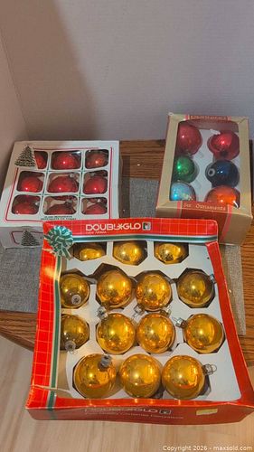 Glass Christmas Ornaments Lot — Doubxglo/NOMA & Aldersbrook (1 of 9)