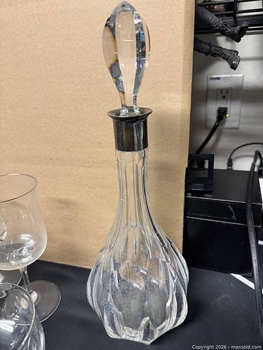 925 Sterling Crystal Decanter (1 of 6)