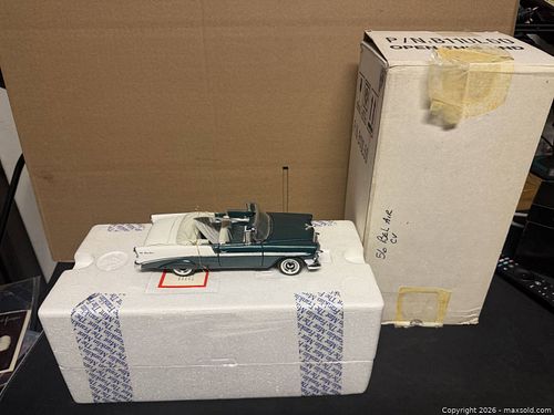 Franklin Mint Precision Models 1956 Chevy Bel Air 1:24 Diecast Sherwood Green (1 of 8)