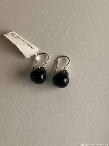 925 Sterling Silver Teardrop Dangle Earrings (1 of 5)
