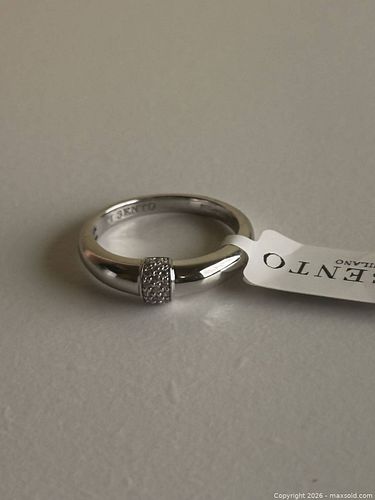 TI SENTO - Milano Sterling Silver Pavé CZ Ring, Size 8.5 US (1 of 6)
