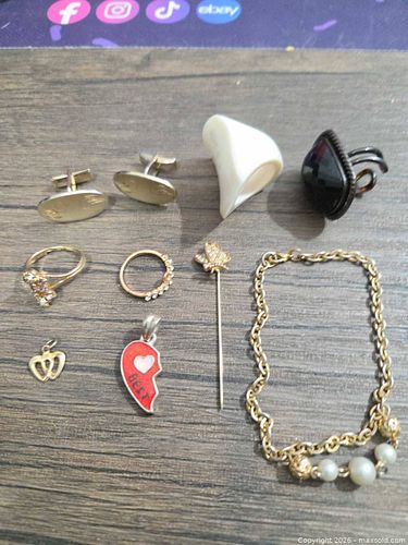 Mixed Jewelry Lot - Bracelets, Rings, Cufflinks, Pendants (10+ pcs) (1 of 4)