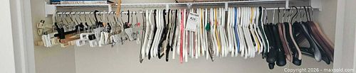 Assorted Clothing Hangers - Plastic, Wood & Metal (Approx. 40–60) (1 of 4)