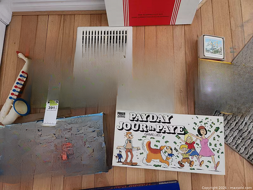 Vintage Board Games, Decorative Tin & Plastic Toy Saxophone (1 of 7)