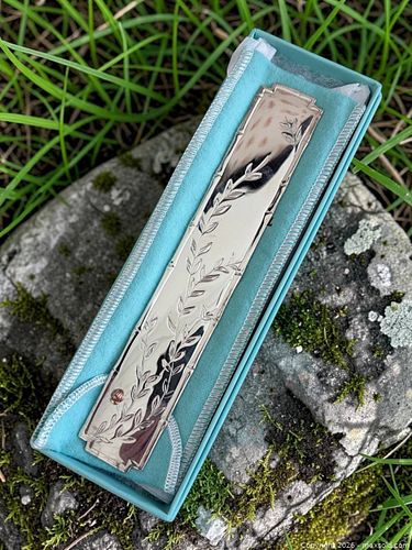 Tiffany & Co. Sterling Silver & 18k Gold Bookmark in Box (1 of 8)