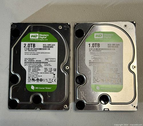 Western Digital 3.5" SATA Mechanical HDDs - 2TB & 1TB (1 of 5)