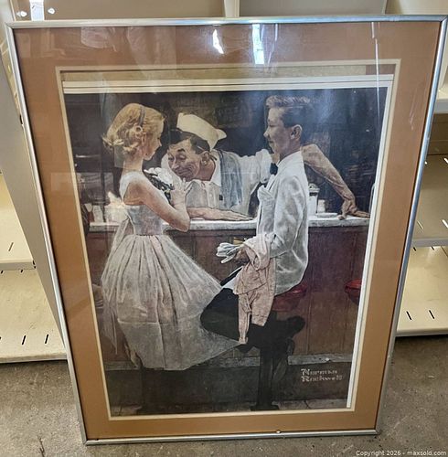 Framed Print Of After The Prom Illustration By Norman Rockwell  (1 of 5)