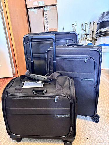 Briggs & Riley 3-Piece Black Softside Luggage Set (1 of 5)