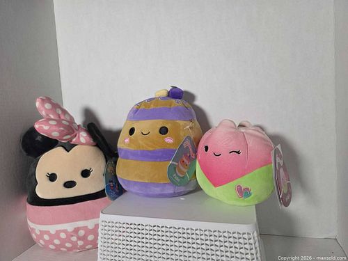 Lot of 3 Squishmellows Plush Toys - Mixed Sizes & Colors (1 of 7)