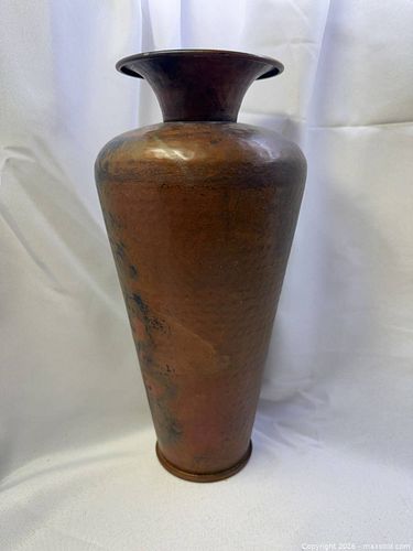 Hammered Copper Vase, Rustic Industrial Finish, 12–18 in (1 of 4)