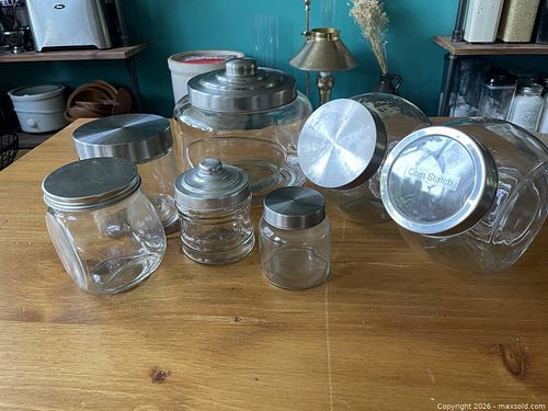 Assorted Glass Canisters Lot (1 of 9)