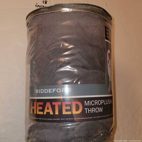 Gray Heated Blanket New (1 of 5)