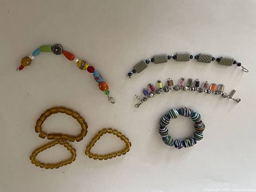 Lot of 6 Metal and Glass pieces of Jewellery. (1 of 5)